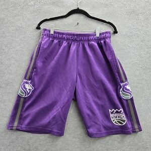 Sacramento Kings Men Activewear Shorts M Purple Basketball NBA Logo UNK‎ 9"